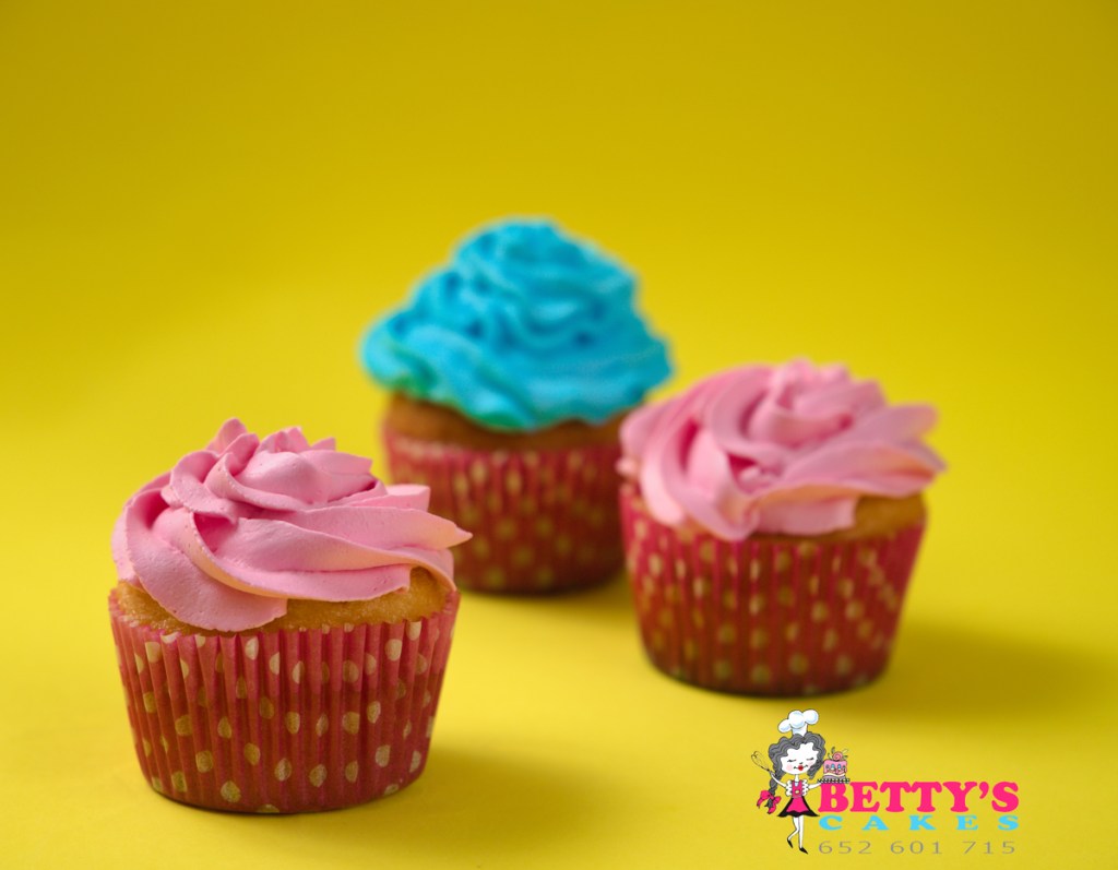 Cupcakes con frosting de Mantequilla
