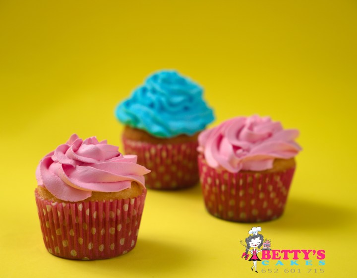 Cupcake con frosting de mantequilla