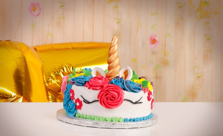 tarta de unicornio de fondant