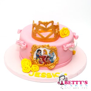 TARTA PRINCESAS DISNEY FONDANT
