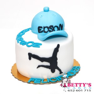tarta breakdance fondant