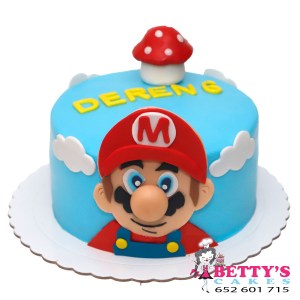 Tarta Mario Bros fondant