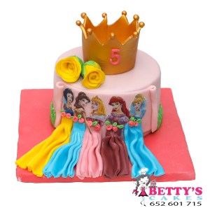 tarta princesas disney