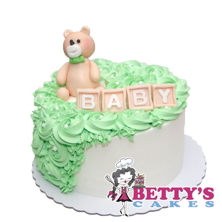 tarta baby shower osito