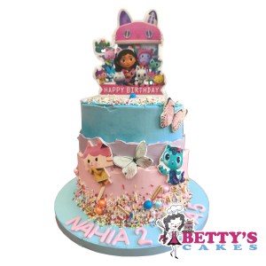 tarta casa de muñecas de Gabby
