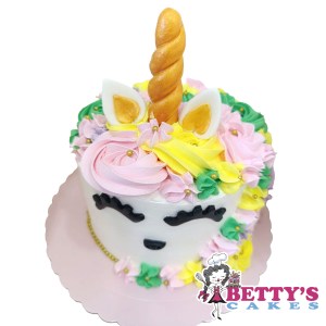 tarta unicornio buttercream y fondant
