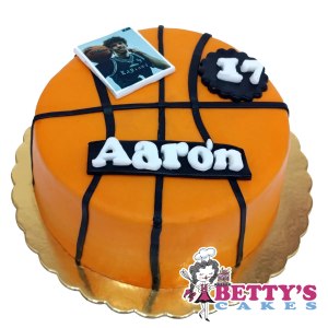 tarta baloncesto fondant